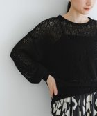 【アーバンリサーチ/URBAN RESEARCH】の『WEB/一部店舗限定カラー』透かし柄ルーズニット 人気、トレンドファッション・服の通販 founy(ファニー) ファッション Fashion レディースファッション Fashion for Women トップス・カットソー Cut & Sew Tops ニット Knit Tops & Sweaters 2025年 2025 2025春夏・S/S Spring/Summer 2025 SS25 スラックス Slacks, Dress Pants バランス Balance, Style Balance ルーズ Loose, Oversized 夏 Summer 定番 Standard, Basic Item S/S・春夏 SS, Spring/Summer, Warm Season 透かし Cut-Out, Lacework thumbnail BLACK|ID: prp329100004541097 ipo3291000000033621983