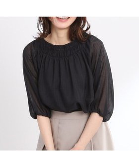 【リフレクト/Reflect】の【接触冷感/洗える】シャーリングデザインブラウス 人気、トレンドファッション・服の通販 founy(ファニー) ファッション Fashion レディースファッション WOMEN トップス・カットソー Tops/Tshirt シャツ/ブラウス Shirts/Blouses インナー Inner シャーリング Shirring バランス Balance ボトム Bottom ワイド Wide エレガント 上品 Elegant 洗える Washable |ID:prp329100004541103