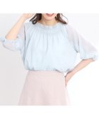 【リフレクト/Reflect】の【接触冷感/洗える】シャーリングデザインブラウス 人気、トレンドファッション・服の通販 founy(ファニー) ファッション Fashion レディースファッション WOMEN トップス・カットソー Tops/Tshirt シャツ/ブラウス Shirts/Blouses インナー Inner シャーリング Shirring バランス Balance ボトム Bottom ワイド Wide エレガント 上品 Elegant 洗える Washable thumbnail サックスブルー|ID: prp329100004541103 ipo3291000000032237683