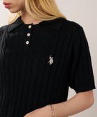 【その他のブランド/Other】のU.S. POLO ASSN./限定商品 ロイヤルケーブル ニットポロシャツ 半袖 BLK|ID: prp329100004541107 ipo3291000000032674277