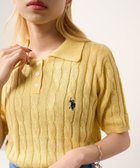 【その他のブランド/Other】のU.S. POLO ASSN./限定商品 ロイヤルケーブル ニットポロシャツ 半袖 YLW|ID: prp329100004541107 ipo3291000000032674280