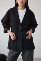 【アズール バイ マウジー/AZUL by moussy】のベルト付きテーラードジャケット BLK|ID: prp329100004541113 ipo3291000000032084752