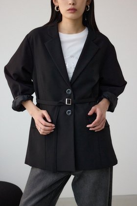 【アズール バイ マウジー/AZUL by moussy】のベルト付きテーラードジャケット 人気、トレンドファッション・服の通販 founy(ファニー) ファッション Fashion レディースファッション Fashion for Women アウター Coat / Outerwear Collection レディースジャケット・軽アウター Jackets テーラードジャケット / 通勤・きれいめスタイル Tailored Jackets & Blazers ベルト&ウエストマーク Belts & Waist Accessories おすすめ Recommended / Our Picks シンプル Simple, Minimal ストレッチ Stretch, Stretchy Fabric セットアップ Set-Up, Coordinated Outfit ダウン Down, Puffer デニム Denim, Jeans Material ボックス Boxy, Box Shape |ID:prp329100004541113