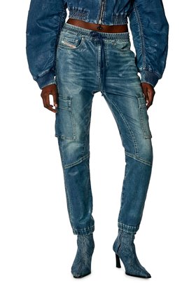 【ディーゼル/DIESEL】のレディース デニム ジョグジーンズ D-URSY-S TRACK 人気、トレンドファッション・服の通販 founy(ファニー) ファッション Fashion レディースファッション WOMEN カーゴパンツ Cargo Pants コーティング Coating ストレッチ Stretch スリム Slim デニム Denim フィット Fit ポケット Pocket ミドル Middle ラグジュアリー Luxury |ID:prp329100004541128