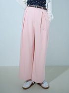 【リリーブラウン/Lily Brown】のベルト付きタックパンツ 人気、トレンドファッション・服の通販 founy(ファニー) ファッション Fashion レディースファッション WOMEN パンツ Pants ベルト Belts なめらか Smooth エレガント 上品 Elegant シンプル Simple thumbnail PNK[066]|ID: prp329100004541141 ipo3291000000032422748