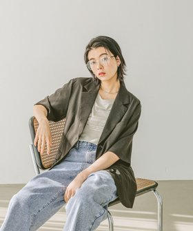 【ベイフロー/BAYFLOW】のシャツ感覚で羽織れる ハーフスリーブジャケット 人気、トレンドファッション・服の通販 founy(ファニー) ファッション Fashion レディースファッション WOMEN アウター Coat Outerwear ジャケット Jackets おすすめ Recommend インナー Inner ジャケット Jacket タンク Tank トレンド Trend ボトム Bottom 人気 Popularity |ID:prp329100004541162