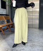【カプリシューレマージュ/CAPRICIEUX LEMAGE】の【低身長・高身長サイズあり】2タックワイドパンツ 人気、トレンドファッション・服の通販 founy(ファニー) ファッション Fashion レディースファッション WOMEN パンツ Pants おすすめ Recommend キャミ Cami シンプル Simple ジャケット Jacket スウェット Sweat ルーズ Loose ワイド Wide 冬 Winter 夏 Summer thumbnail ライムグリーン|ID: prp329100004541181 ipo3291000000032234940