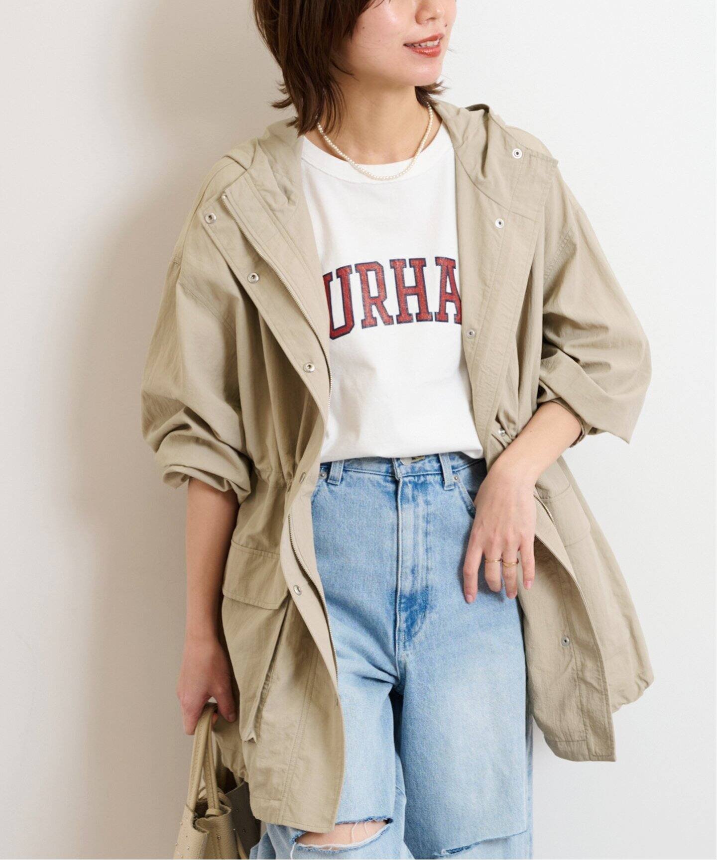【ジャーナルスタンダード レリューム/JOURNAL STANDARD relume】のナイロンフーディーブルゾン インテリア・キッズ・メンズ・レディースファッション・服の通販 founy(ファニー) 　ファッション　Fashion　レディースファッション　Ladies' Fashion Online　アウター　Coat Outerwear　ブルゾン　Blouson/Jackets　2025年　2025　2025春夏・S/S　Ss,Spring/Summer,2025　おすすめ　Recommend　ブルゾン　Blouson　春　Spring　ベージュ|ID: prp329100004541614 ipo3291000000032610913