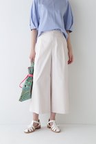 【ヒューマンウーマン/HUMAN WOMAN】のクールマックス綿麻短丈ワイドパンツ エクリュ1|ID: prp329100004541624 ipo3291000000032664962