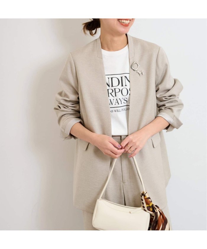 【ジャーナルスタンダード レリューム/JOURNAL STANDARD relume】の《追加》LINYツイルノーカラージャケット インテリア・キッズ・メンズ・レディースファッション・服の通販 founy(ファニー) https://founy.com/ ファッション Fashion レディースファッション Ladies' Fashion Online アウター Coat Outerwear ジャケット Jackets ノーカラージャケット No Collar Leather Jackets 2025年 2025 2025春夏・S/S Ss,Spring/Summer,2025 |ID: prp329100004541626 ipo3291000000032628832