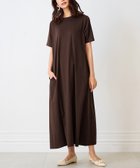 【ラナン/Ranan】のRanan/ BC 半袖ポケット付マキシワンピ(ロング) 人気、トレンドファッション・服の通販 founy(ファニー) ファッション Fashion レディースファッション WOMEN ワンピース Dress マキシワンピース Maxi Dress おすすめ Recommend カーディガン Cardigan シンプル Simple ポケット Pocket マキシ Maxi レギンス Leggings ロング Long エレガント 上品 Elegant 半袖 Short Sleeve thumbnail ダークブラウン|ID: prp329100004541651 ipo3291000000032141463