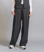 【ビューティ&ユース ユナイテッドアローズ/BEAUTY&YOUTH / UNITED ARROWS】のフロントタック ワイドパンツ 人気、トレンドファッション・服の通販 founy(ファニー) ファッション Fashion レディースファッション Fashion for Women パンツ Pants & Trousers おすすめ Recommended / Our Picks コンパクト Compact, Small Size スニーカー Sneakers, Trainers セットアップ Set-Up, Coordinated Outfit センター Center, Center Line ツイル Twist, Twisted Detail ドレープ Drape, Draping Fabric フロント Front, Front Design ベスト Vest, Waistcoat ポロシャツ Polo Shirt, Collared Tee ワイド Wide, Wide Fit エレガント 上品 Elegant thumbnail DK.GRAY|ID: prp329100004541652 ipo3291000000033424449