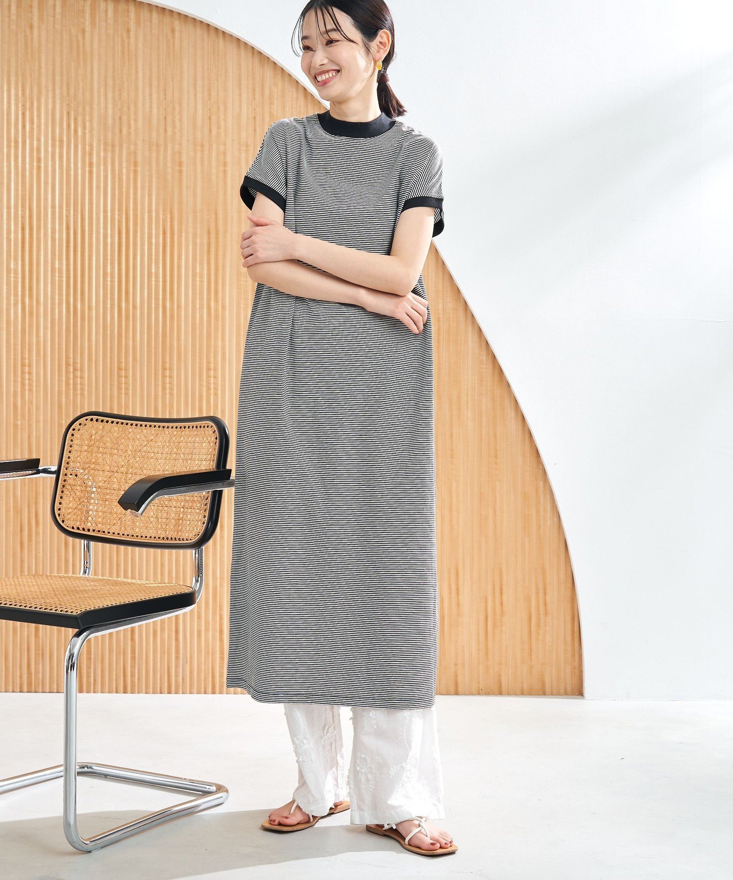 【コーエン/COEN】の【WEB限定】USAコットンアソートリピTワンピース 人気、トレンドファッション・服の通販 founy(ファニー) 　ファッション　Fashion　レディースファッション　WOMEN　ワンピース　Dress　シンプル　Simple　ハイネック　High Neck　リラックス　Relax　人気　Popularity　 other-1|ID: prp329100004541662 ipo3291000000032406334