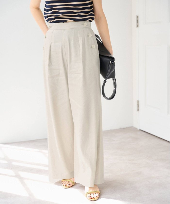 【イエナ/IENA】のリネンストレッチ マリンパンツ インテリア・キッズ・メンズ・レディースファッション・服の通販 founy(ファニー) https://founy.com/ ファッション Fashion レディースファッション WOMEN パンツ Pants ストレッチ Stretch リネン Linen |ID: prp329100004541706 ipo3291000000032089284