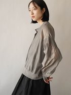 【ラシュッド/LASUD】のパフスリーブシアーブルゾン グレージュ|ID: prp329100004541713 ipo3291000000032449484