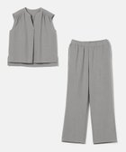 【その他のブランド/Other】のキーネックブラウス+ワイドパンツ -ウォッシャブル- A DAY IN THE LIFE BEIGE|ID: prp329100004541714 ipo3291000000032969954