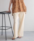 【ローリーズファーム/LOWRYS FARM】のカットリブセミフレアパンツ アイボリー08|ID: prp329100004541716 ipo3291000000032721875