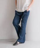 【ローリーズファーム/LOWRYS FARM】のカットリブセミフレアパンツ WEB限定ネイビー|ID: prp329100004541716 ipo3291000000032721893
