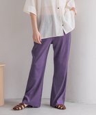 【ローリーズファーム/LOWRYS FARM】のカットリブセミフレアパンツ WEB限定パープル|ID: prp329100004541716 ipo3291000000032721895