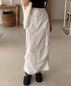 【その他のブランド/Other】のドロストカーゴロング丈スカート ホワイト|ID: prp329100004541801 ipo3291000000032089984