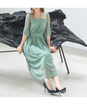 【ドレス/DRESS+】のワンピース ドレス レース チュール フレア Aライン ミモレ丈 パーティードレス 結婚式 人気、トレンドファッション・服の通販 founy(ファニー) ファッション Fashion レディースファッション Ladies' Fashion Online ワンピース Dress ドレス Party Dresses シアー Sheer スカラップ Scalloped チュール Tulle ドレス Dress フェミニン Feminine フレア Flare ミモレ Mimore ヨーク Yoke レース Race エレガント 上品 Elegant 結婚式 Wedding Ceremony |ID:prp329100004541814