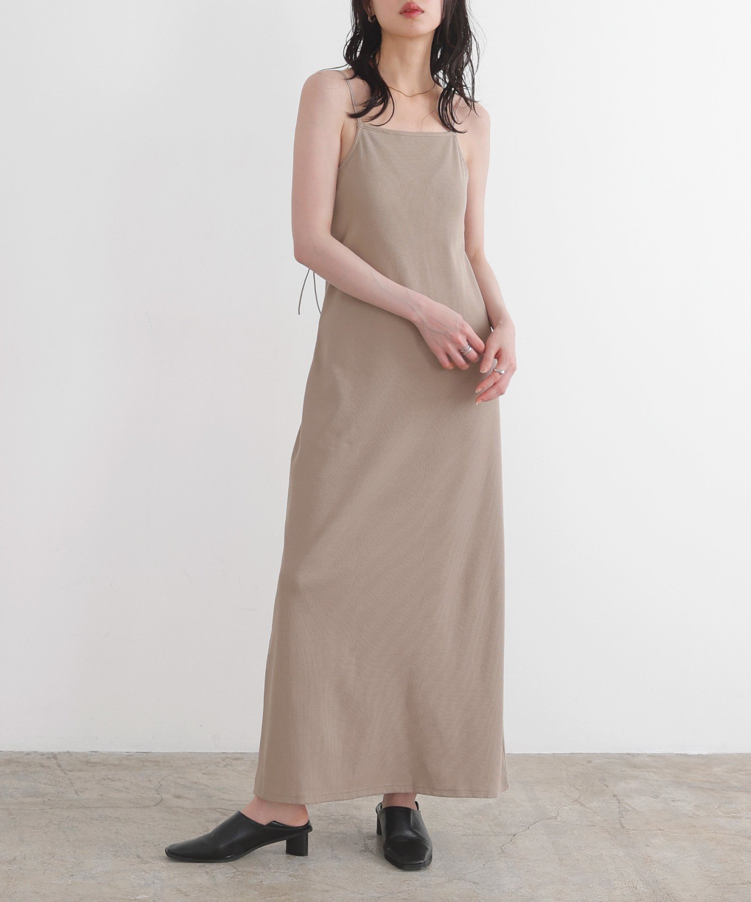【リアン/Lian】のダブルストラップキャミワンピース インテリア・キッズ・メンズ・レディースファッション・服の通販 founy(ファニー) 　ファッション　Fashion　レディースファッション　Fashion for Women　ワンピース　Dresses　キャミソールワンピース　Camisole Dresses　インナー　Innerwear　キャミワンピース　Cami Dress, Slip Dress　ベージュ|ID: prp329100004541818 ipo3291000000032605469