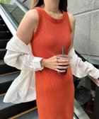 【アンドミー/andme】のカップ付き サーマル アメリカンスリーブ ワンピース 人気、トレンドファッション・服の通販 founy(ファニー) ファッション Fashion レディースファッション Fashion for Women ワンピース Dresses アメリカン American Style インナー Innerwear カーディガン Cardigan, Knitwear サーマル Thermal, Waffle Knit スリット Slit, Slit Detail スリーブ Sleeve, Long Sleeve / Short Sleeve thumbnail オレンジ|ID: prp329100004541824 ipo3291000000033566830
