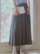 【ファーファー/FURFUR】のベルト付きスリットプリーツスカート GRY[006]|ID: prp329100004541825 ipo3291000000032668322