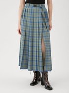 【ファーファー/FURFUR】のベルト付きスリットプリーツスカート CHECK[931]|ID: prp329100004541825 ipo3291000000032668325