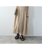 【リラクロ/relaclo】のmitis/綿麻スタンドカラーギャザーワンピース 人気、トレンドファッション・服の通販 founy(ファニー) ファッション Fashion レディースファッション Fashion for Women ワンピース Dresses シアー Sheer, See-Through デニム Denim, Jeans Material エレガント 上品 Elegant 夏 Summer 定番 Standard, Basic Item thumbnail ベージュ|ID: prp329100004541863 ipo3291000000033584497