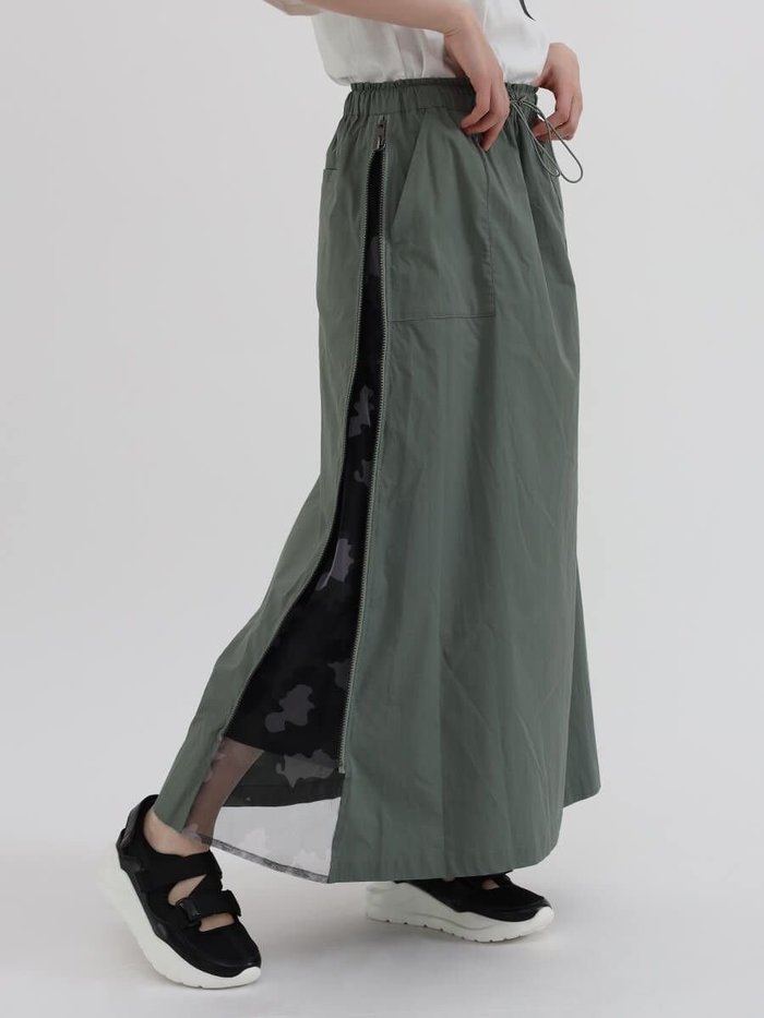 【ラシュッド/LASUD】のサイドZIP迷彩チュールスカート インテリア・キッズ・メンズ・レディースファッション・服の通販 founy(ファニー) https://founy.com/ ファッション Fashion レディースファッション Fashion for Women スカート Skirts ジップ Zip, Zipper チュール Tulip, Tulip Motif 今季 This Season, Current Season |ID: prp329100004541888 ipo3291000000032656130
