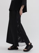 【ラシュッド/LASUD】のサイドZIP迷彩チュールスカート ブラック|ID: prp329100004541888 ipo3291000000032656133