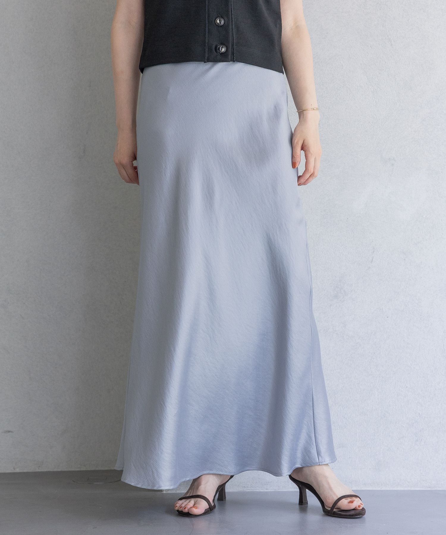 【アパートバイローリーズ/apart by lowrys】のブライトナロースカート インテリア・キッズ・メンズ・レディースファッション・服の通販 founy(ファニー) 　ファッション　Fashion　レディースファッション　Fashion for Women　スカート　Skirts　おすすめ　Recommended / Our Picks　スウェット / スエット　Sweatshirt, Sweatwear　バイアス　Bias, Diagonal Cut　フェミニン　Feminine, Girly　エレガント 上品　Elegant　ブルー82|ID: prp329100004541900 ipo3291000000033565389