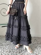 【リリーブラウン/Lily Brown】のメニーフリルティアードスカート 人気、トレンドファッション・服の通販 founy(ファニー) ファッション Fashion レディースファッション WOMEN スカート Skirt ティアードスカート Tiered Skirts エレガント 上品 Elegant セットアップ Set Up ティアード Tiered ドット Dot フリル Frills フレア Flare 無地 Plain Color thumbnail CGRY[007]|ID: prp329100004541920 ipo3291000000032222872