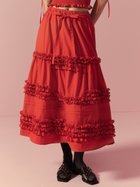 【リリーブラウン/Lily Brown】のメニーフリルティアードスカート 人気、トレンドファッション・服の通販 founy(ファニー) ファッション Fashion レディースファッション WOMEN スカート Skirt ティアードスカート Tiered Skirts エレガント 上品 Elegant セットアップ Set Up ティアード Tiered ドット Dot フリル Frills フレア Flare 無地 Plain Color thumbnail RED[046]|ID: prp329100004541920 ipo3291000000032222873