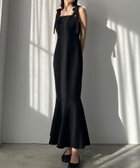 【ジュノア/JUNOAH】のLouere ショルダーリボンワンピース ブラック|ID: prp329100004541922 ipo3291000000033673901