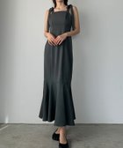 【ジュノア/JUNOAH】のLouere ショルダーリボンワンピース チャコール|ID: prp329100004541922 ipo3291000000034481326