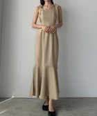 【ジュノア/JUNOAH】のLouere ショルダーリボンワンピース ライトベージュ|ID: prp329100004541922 ipo3291000000034481332