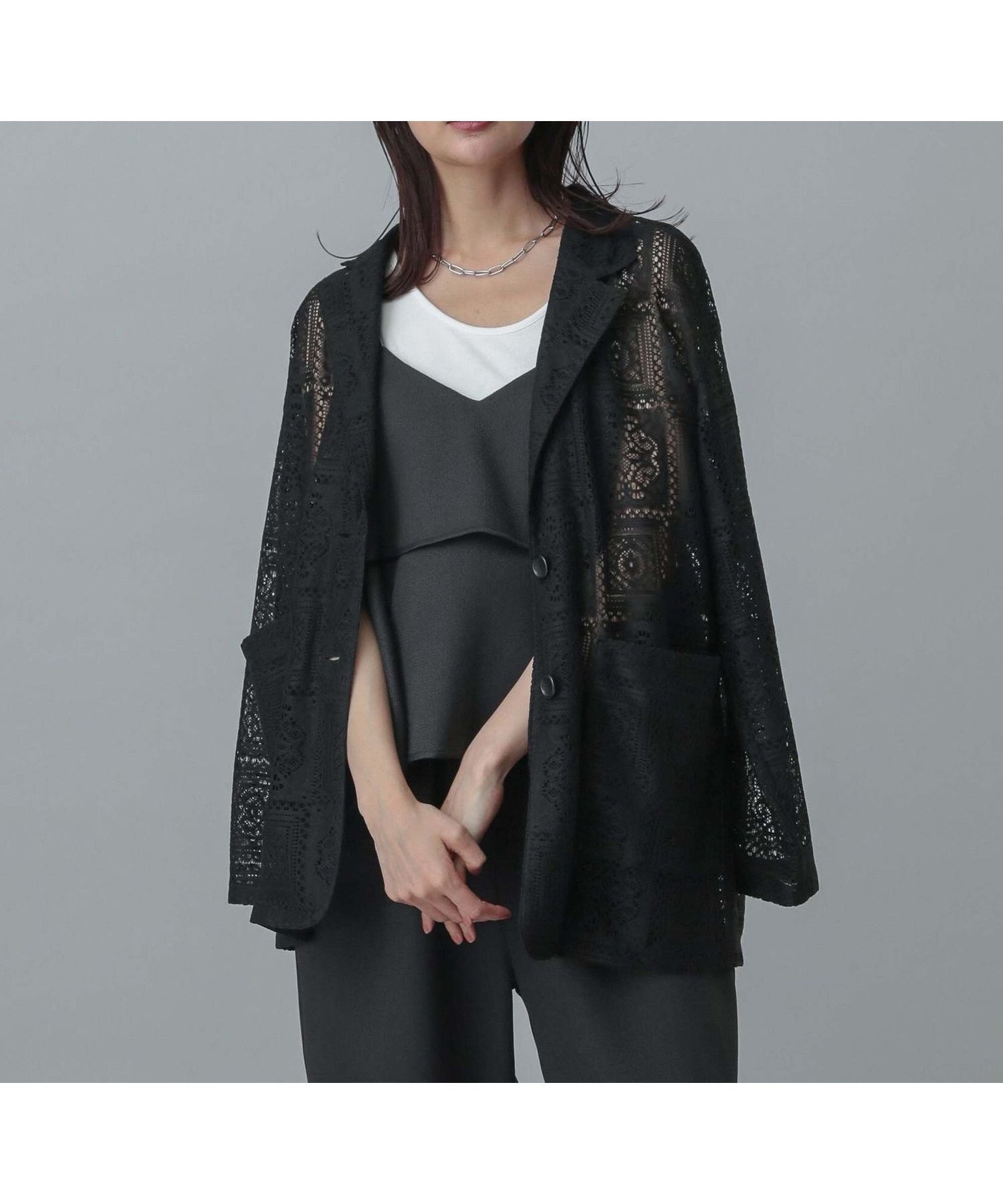 【グローバルワーク/GLOBAL WORK】のMATINEE LINE/レースジャケット/327905 人気、トレンドファッション・服の通販 founy(ファニー) 　ファッション　Fashion　レディースファッション　Ladies' Fashion Online　アウター　Coat Outerwear　ジャケット　Jackets　サロペ　Salope　ジャケット　Jacket　ストレッチ　Stretch　デニム　Denim　トレンド　Trend　パッチワーク　Patchwork　レース　Race　夏　Summer　軽量　Lightweight　 other-1|ID: prp329100004541959 ipo3291000000032610173
