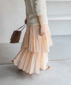 【アーバンリサーチ ドアーズ/URBAN RESEARCH DOORS】のランダムティアードスカート PEACH PINK|ID: prp329100004542017 ipo3291000000032621942
