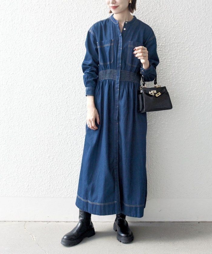 【シップス フォー ウィメン/SHIPS】のSHIPS any シャーリング デニム ポケット ワンピース SHIPS any DENIM インテリア・キッズ・メンズ・レディースファッション・服の通販 founy(ファニー) https://founy.com/ ファッション Fashion レディースファッション Fashion for Women ワンピース Dresses 洗える Machine Washable シャーリング Shirring, Ruched スウェット / スエット Sweatshirt, Sweatwear デニム Denim, Jeans Material 定番 Standard, Basic Item ベスト Vest, Waistcoat ポケット Pocket, Pocket Detail 羽織 Haori, Light Jacket おすすめ Recommended / Our Picks 2025年 2025 2025春夏・S/S Spring/Summer 2025 SS25 |ID: prp329100004542021 ipo3291000000033556201