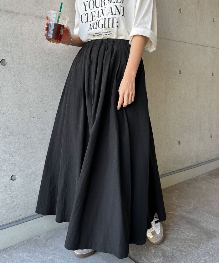 【その他のブランド/Other】のナイロン フレアスカート インテリア・キッズ・メンズ・レディースファッション・服の通販 founy(ファニー) https://founy.com/ ファッション Fashion レディースファッション Ladies' Fashion Online スカート Skirt Aライン/フレアスカート Flared A-Line Skirts おすすめ Recommend ギャザー Gather トレンド Trend フレア Flare リラックス Relax |ID: prp329100004542028 ipo3291000000032622580