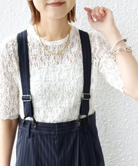 【シップス フォー ウィメン/SHIPS】の手洗い可能 ラッセル レース クルーネック 5分袖 カットソー 人気、トレンドファッション・服の通販 founy(ファニー) ファッション Fashion レディースファッション Fashion for Women トップス・カットソー Cut & Sew Tops カットソー・ベーシックTシャツ Cut-and-Sewn Tops / Stretch Tees & Basics インナー Innerwear カットソー Cut and Sewn Top カーゴパンツ Cargo Pants, Utility Pants カーディガン Cardigan, Knitwear ジャケット Jacket, Outerwear ストレッチ Stretch, Stretchy Fabric スラックス Slacks, Dress Pants デニム Denim, Jeans Material 長袖 Long Sleeve, Full Sleeve フィット Fit, Slim Fit ボトム Bottoms, Lower Wear ミックス Mix, Mixed Style ラッセル Raschel, Raschel Lace レース Lace, Lace Fabric 夏 Summer 2025年 2025 2025春夏・S/S Spring/Summer 2025 SS25 |ID:prp329100004542037