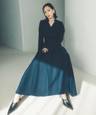 【アニュアンス/anuans】のダブルサテンノーカラータックワンピース NAVY|ID: prp329100004542055 ipo3291000000033566215