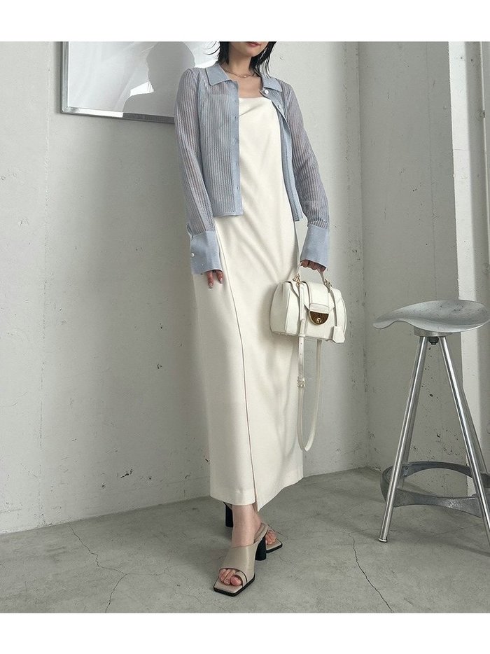 【フレイ アイディー/FRAY I.D】のドレープストレートキャミワンピース インテリア・キッズ・メンズ・レディースファッション・服の通販 founy(ファニー) https://founy.com/ 雑誌掲載アイテム Magazine Picks & Fashion Features ファッション雑誌 Fashion Magazines ビジンヒャッカ 美人百花 ファッション Fashion レディースファッション Fashion for Women ワンピース Dresses キャミソールワンピース Camisole Dresses 春 Spring キャミ Camisole, Cami Top キャミワンピース Cami Dress, Slip Dress 3月号 March Issue ストレッチ Stretch, Stretchy Fabric セットアップ Set-Up, Coordinated Outfit 雑誌 Magazine, Fashion Magazine ドレープ Drape, Draping Fabric ラップ Wrap, Wrap Design S/S・春夏 SS, Spring/Summer, Warm Season おすすめ Recommended / Our Picks 夏 Summer エレガント 上品 Elegant |ID: prp329100004542057 ipo3291000000033415437