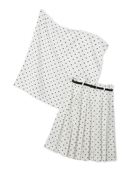 【スナイデル/SNIDEL】のベルト付きミドルスカート インテリア・キッズ・メンズ・レディースファッション・服の通販 founy(ファニー) 　ファッション　Fashion　レディースファッション　Ladies' Fashion Online　スカート　Skirt　ベルト　Belts　ウェーブ　Wave　エレガント 上品　Elegant　春　Spring　クラシカル　Classical　シンプル　Simple　スカーフ　Scarf　ストレート　Straight　スーツ　Suit　とろみ　Thickness　チェック　Check　ドット　Dot　フレア　Flare　プリーツ　Pleats　プレート　Plate　ミドル　Middle　無地　Plain Color　ワンポイント　One Point　おすすめ　Recommend　DOT[934]|ID: prp329100004542069 ipo3291000000032572787