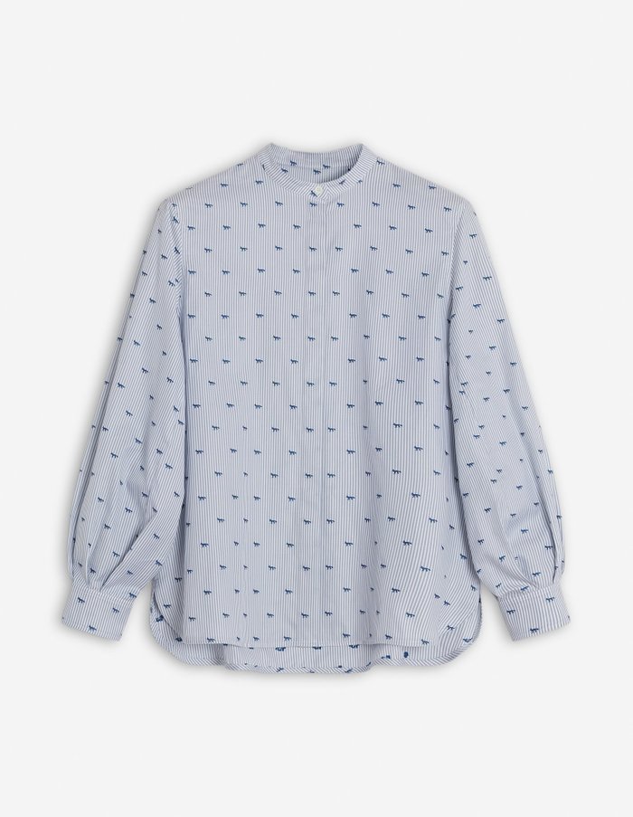【メゾン キツネ/MAISON KITSUNE】のMAXI PLEATED SLEEVE SHIRT インテリア・キッズ・メンズ・レディースファッション・服の通販 founy(ファニー) https://founy.com/ ファッション Fashion レディースファッション Ladies' Fashion Online トップス・カットソー Tops/Tshirt シャツ/ブラウス Shirts/Blouses カフス Cuffs ストレート Straight バルーン Balloon フィット Fit プリーツ Pleats リラックス Relax 夏 Summer S/S・春夏 Ss・Spring/Summer 長袖 Long Sleeve |ID: prp329100004542072 ipo3291000000032636734