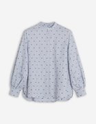 【メゾン キツネ/MAISON KITSUNE】のMAXI PLEATED SLEEVE SHIRT ZINC GREY STRIPE|ID: prp329100004542072 ipo3291000000032636739