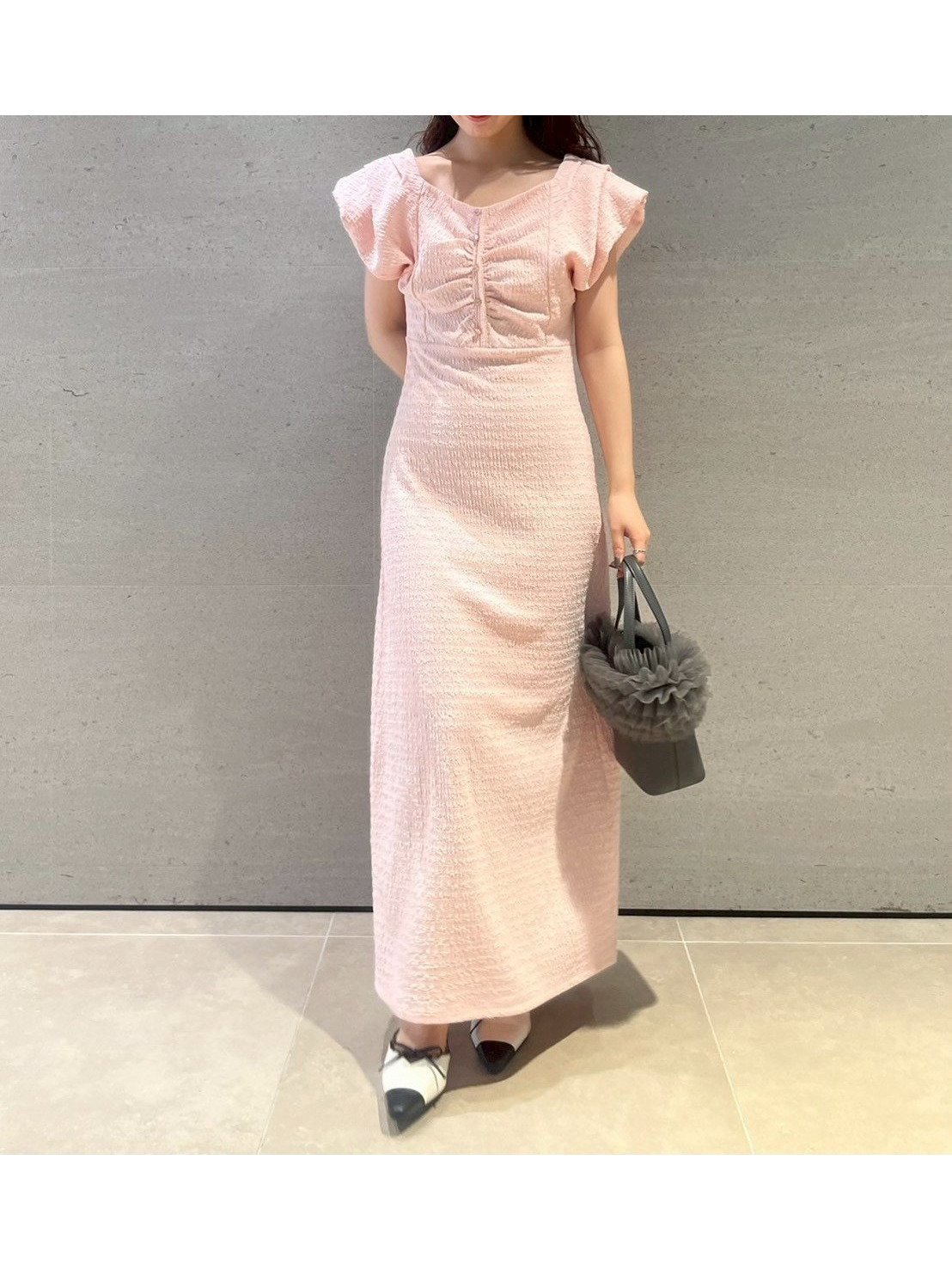 【リリーブラウン/Lily Brown】の2wayカットジャガードワンピース インテリア・キッズ・メンズ・レディースファッション・服の通販 founy(ファニー) 　雑誌掲載アイテム　Magazine Items　ファッション雑誌　Fashion Magazines　ビジンヒャッカ　美人百花　ファッション　Fashion　レディースファッション　WOMEN　ワンピース　Dress　4月号　April Issue　シェイプ　Shape　スクエア　Square　バランス　Balance　フラワー　Flower　ミックス　Mix　雑誌　Magazine　PNK[066]|ID: prp329100004542099 ipo3291000000032092524