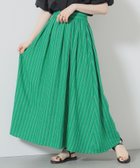 【その他のブランド/Other】のリネン混 フレアロングスカート GREEN_STRIPE|ID: prp329100004542107 ipo3291000000032712858